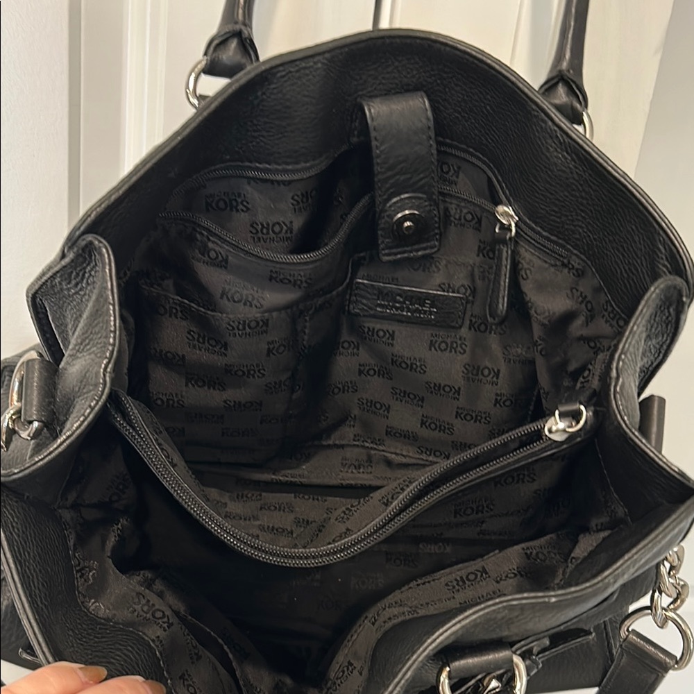 Michael Kors Black Leather Handbag - Picture 2 of 2